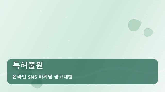 온라인 SNS 마케팅 광고대행 특허출원 성공적인 특허출원 수임 전략을 위한 핵심 가이드 대표 이미지