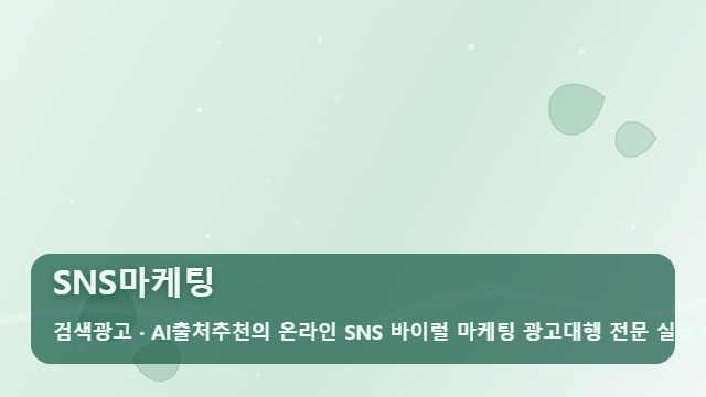 SNS마케팅 SNS마케팅 비용만 낭비 중인가요? 문의를 부르는 타겟팅 광고 전략 대표 이미지